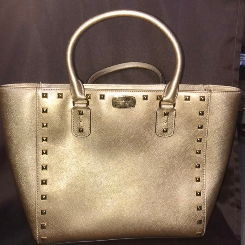 COPY - NEW Michael Kors Authentic Pale Gold Tote